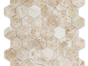 Crema Cappuccino Marble Hexagon 2 Polished